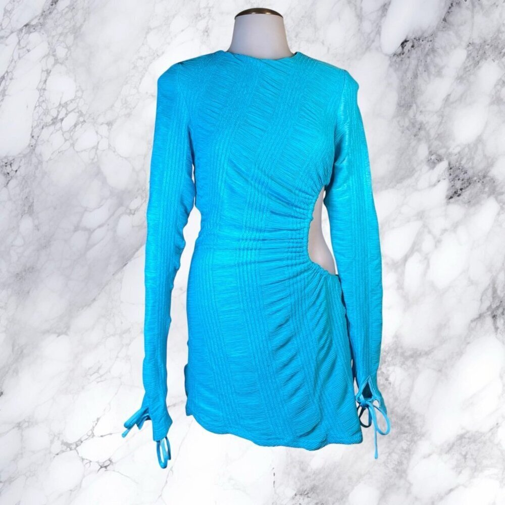 Superdown Filippa Ruched Mini Dress Blue - Picture 4 of 12